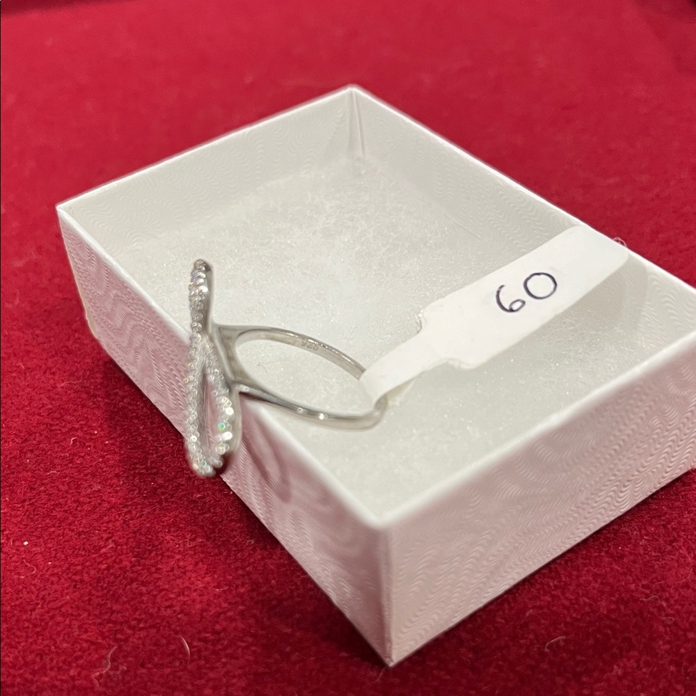 Sparkling 925 Silver Infinity Ring - image 3